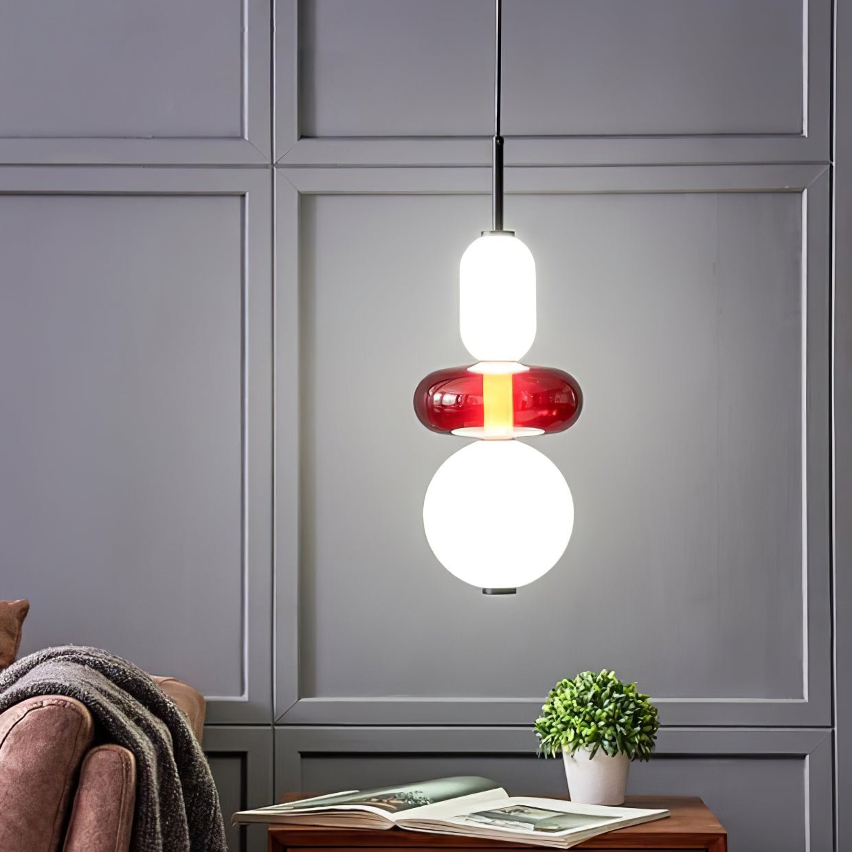 SugarGlare | Gekonfijte glazen hanglamp - Moderne hanglamp voor keuken, eetkamer en woonkamer