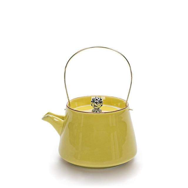 HeritagePot | Vintage Keramische Aardewerk Theepot - Handgemaakte Porseleinen Theeketel, Antiek Ontwerp