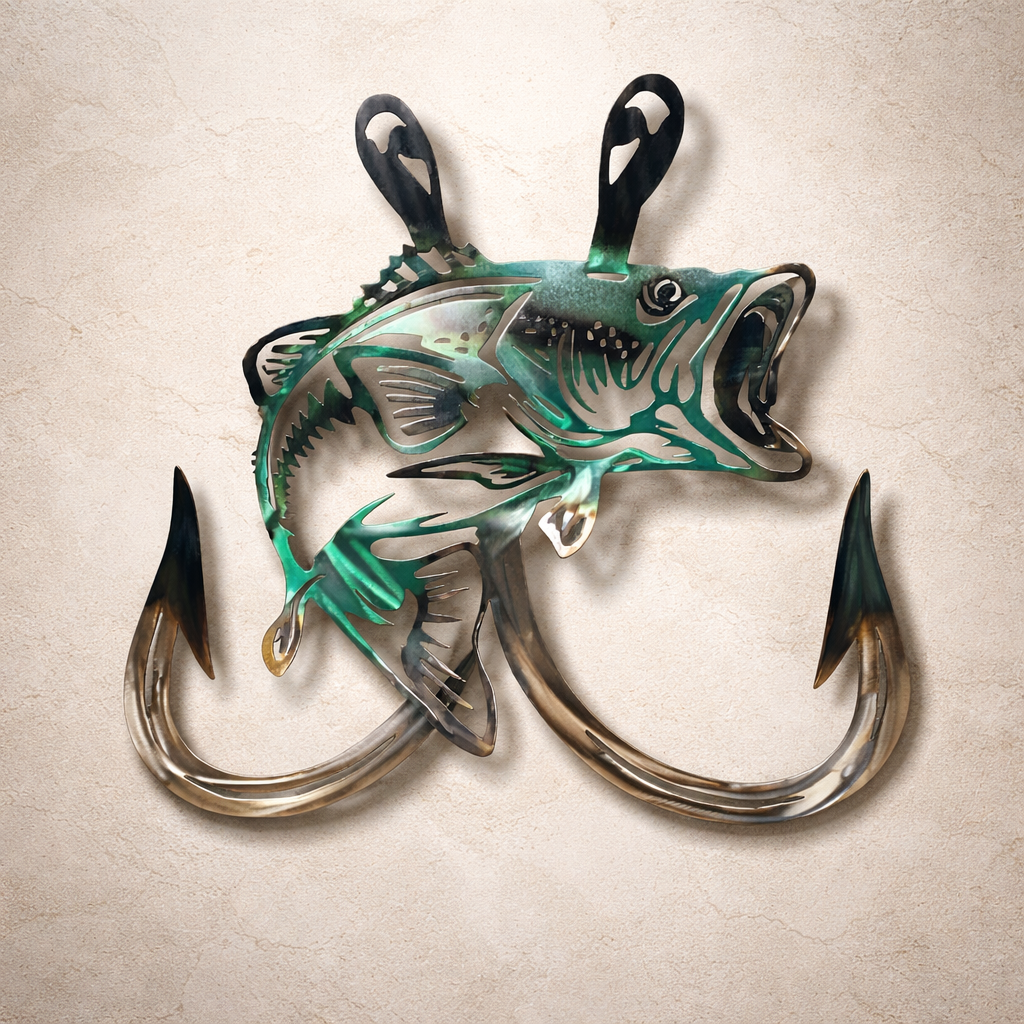SeaForge | Nautische Metalen Wanddecoratie – Oceaan-Thema Maritieme Kunst