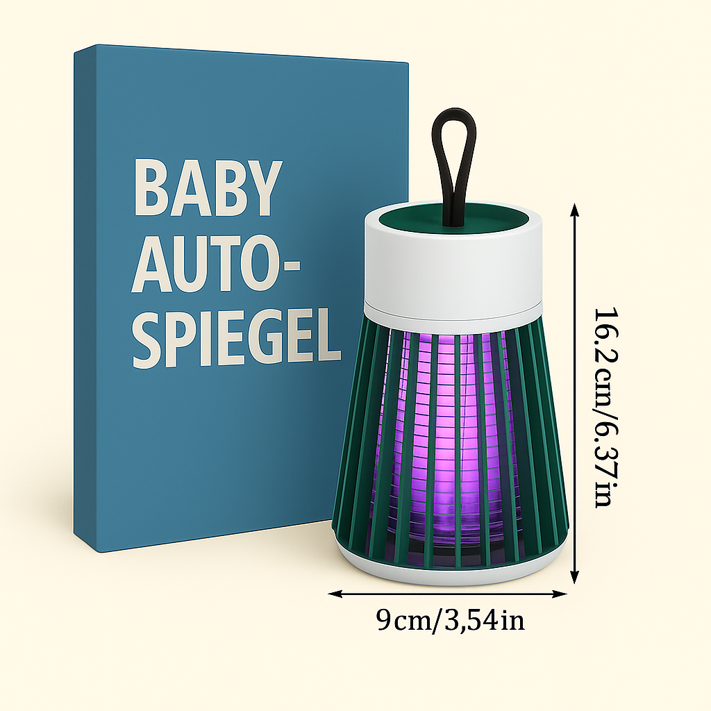 FlyFree | LED-muggenlamp – Stille insectenverdelger voor binnen en buiten voor muggen en vliegende insecten