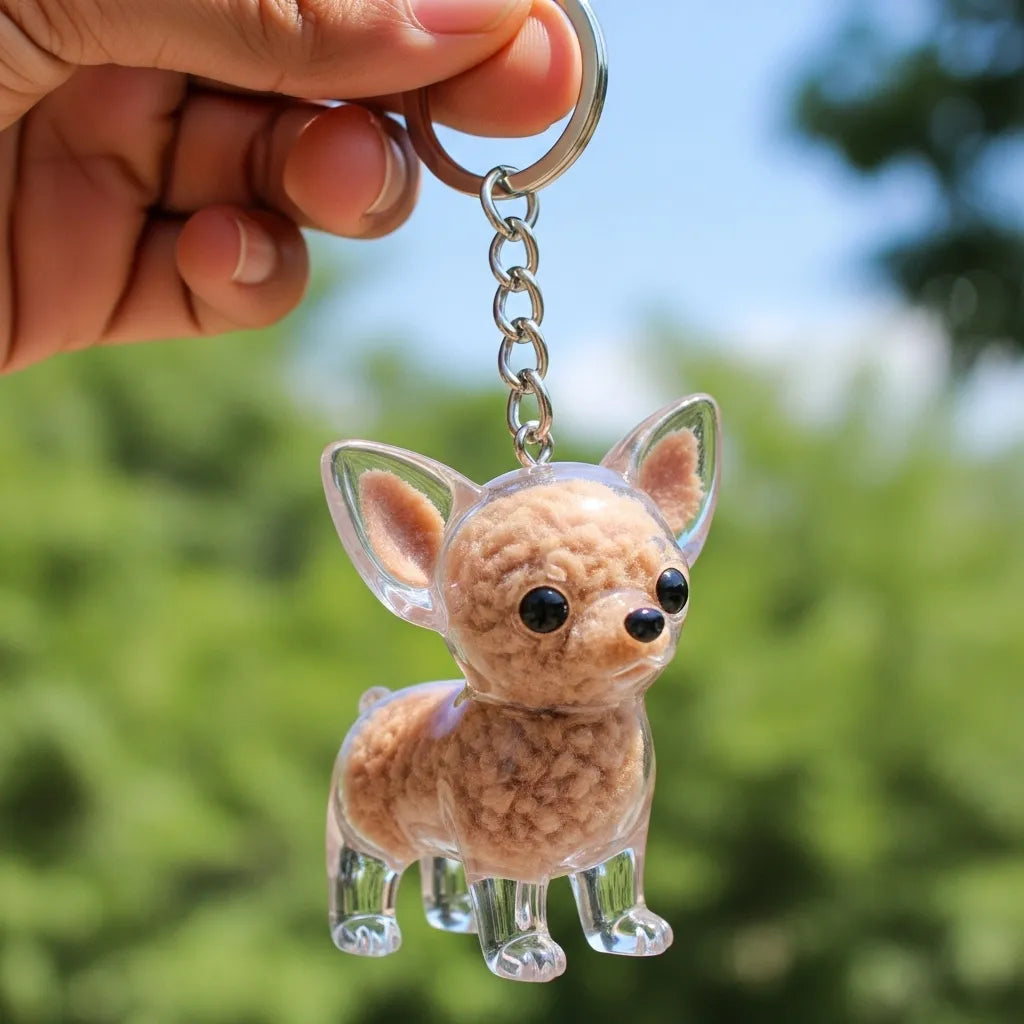 PawCharm | Hondvormige sleutelhanger als aandenken, gepersonaliseerd aandenken aan uw huisdier