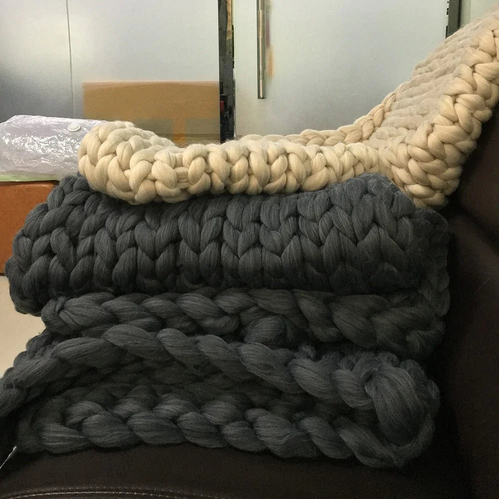 SnugKnit | Comfortabele dikke gebreid deken