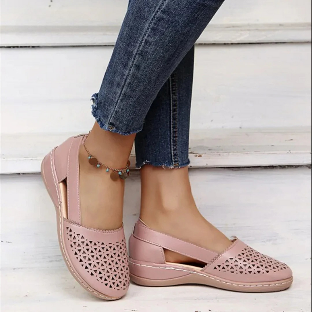 Nolwenn | Women’s Orthopedic Leather Shoes – Comfortable, Ergonomic Support, Breathable, Casual & Work Footwear