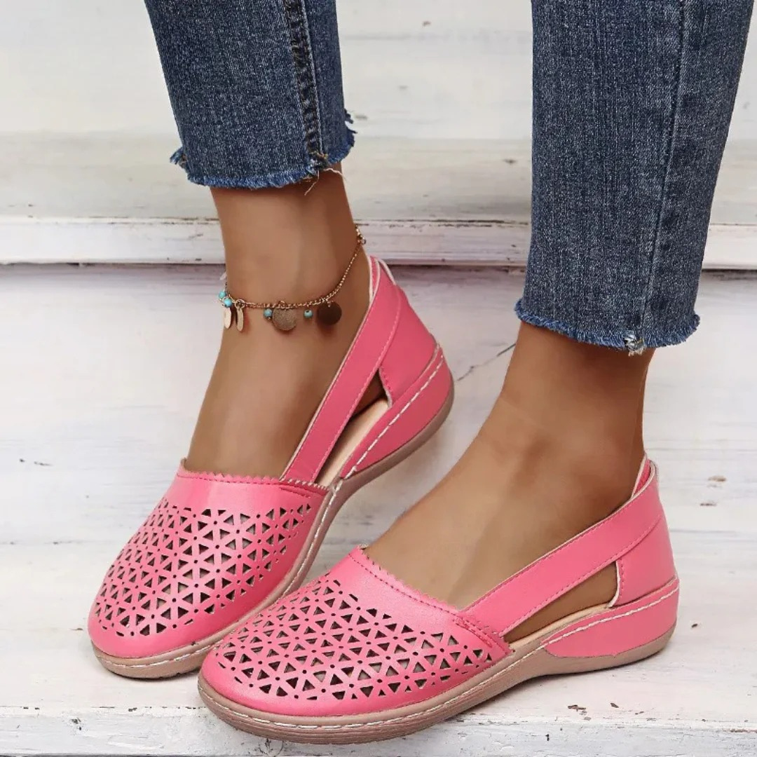 Nolwenn | Women’s Orthopedic Leather Shoes – Comfortable, Ergonomic Support, Breathable, Casual & Work Footwear