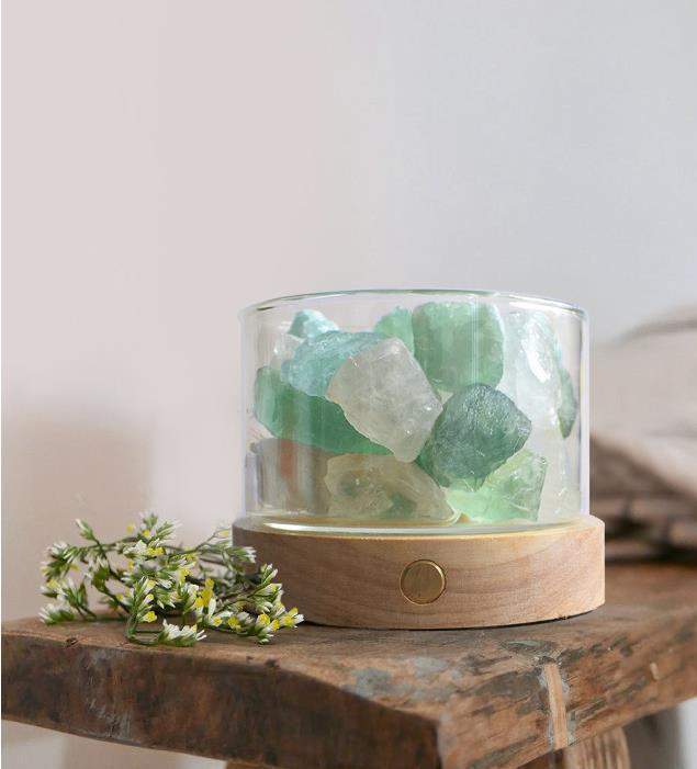 SereniStone | Kristalsteen Etherische Olie Diffuser - Aromatherapie Diffuser met Ontwerp van Natuursteen