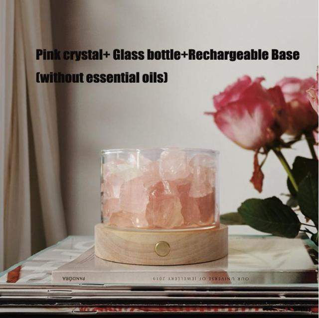 SereniStone | Kristalsteen Etherische Olie Diffuser - Aromatherapie Diffuser met Ontwerp van Natuursteen