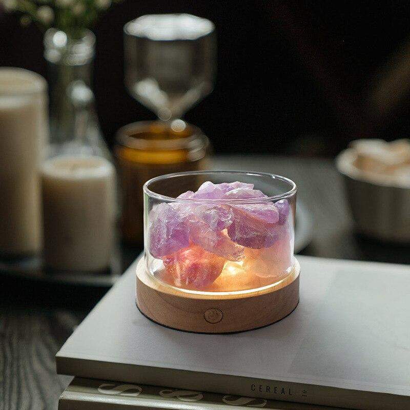 SereniStone | Kristalsteen Etherische Olie Diffuser - Aromatherapie Diffuser met Ontwerp van Natuursteen