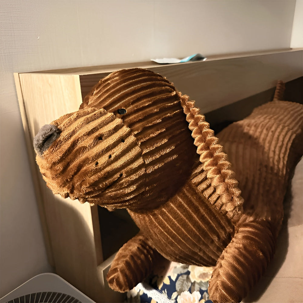 CordoPup | Corduroy Dachshund pluche kussen – Zacht hondenkussen voor op bed, bank