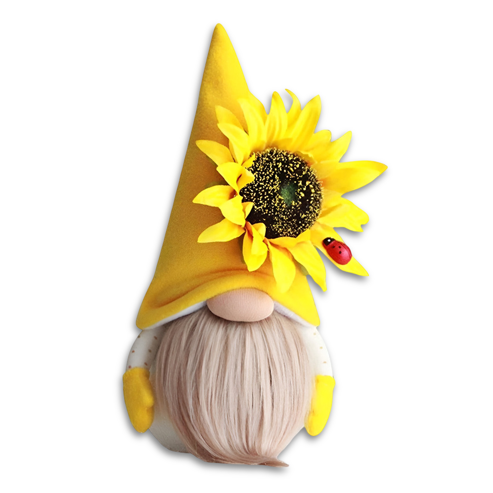SunnyGnome | Pluche kabouter bureauornament – Leuke woondecoratie & uniek cadeau-idee