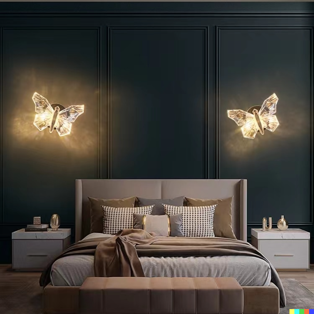 GlowFlutter | Noordse Vlinder LED Wandlamp voor Woonkamer, Slaapkamer en Decoratie