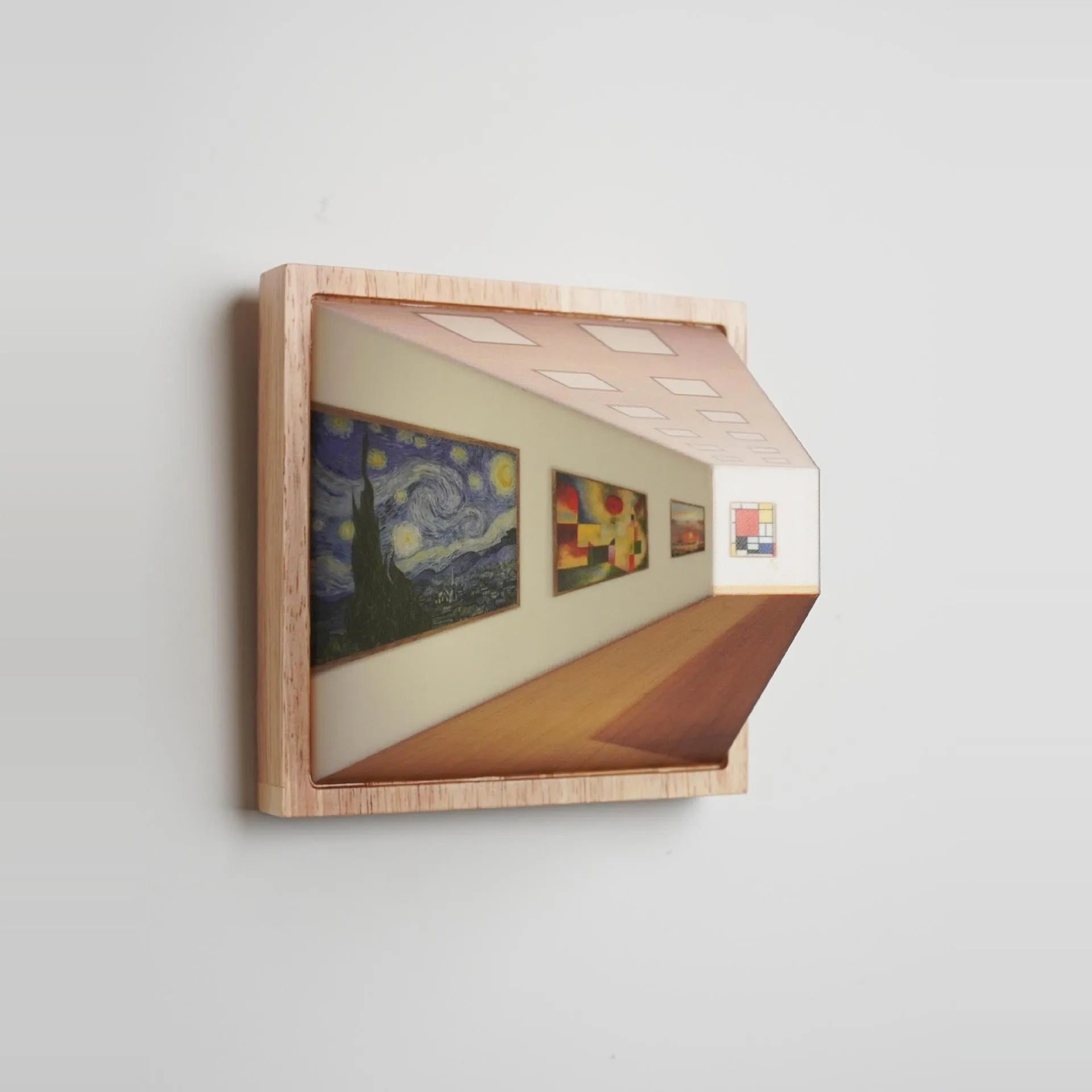 DimenLamp | 3D Muurkunst LED Lamp - Modern Nachtlampje voor Thuisdecoratie & Geschenk