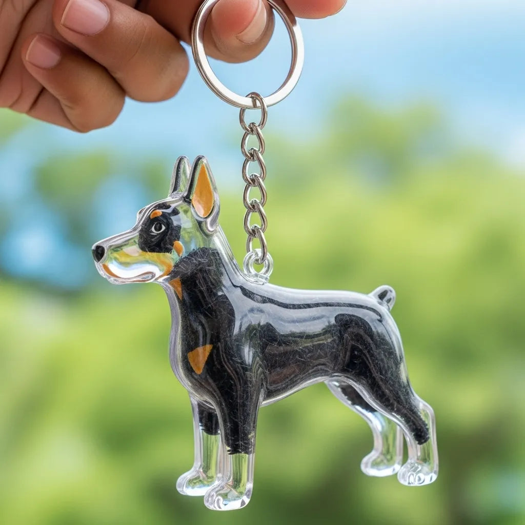 PawCharm | Hondvormige sleutelhanger als aandenken, gepersonaliseerd aandenken aan uw huisdier