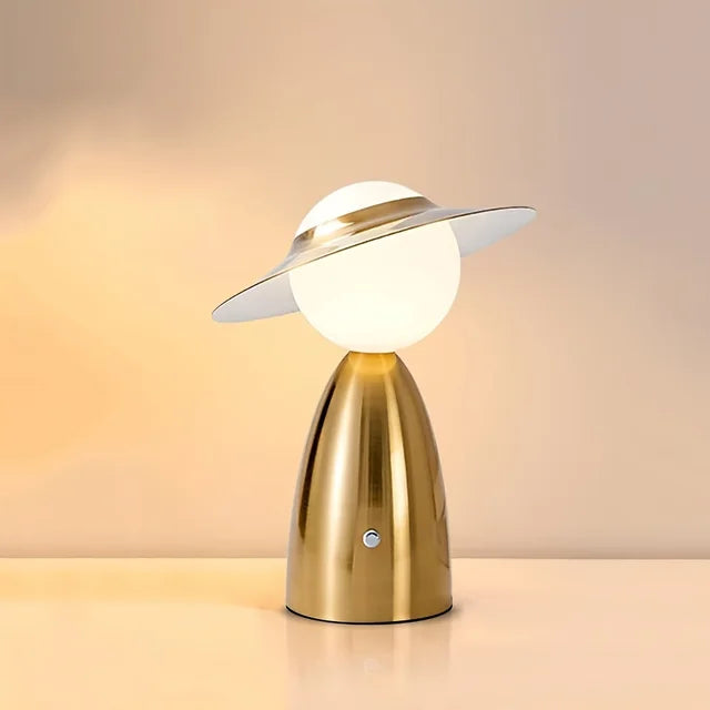 LumeVibe | USB Oplaadbare LED Tafellamp met Touch Dimmer - Creatief Modern Ontwerp voor Bureau & Slaapkamer