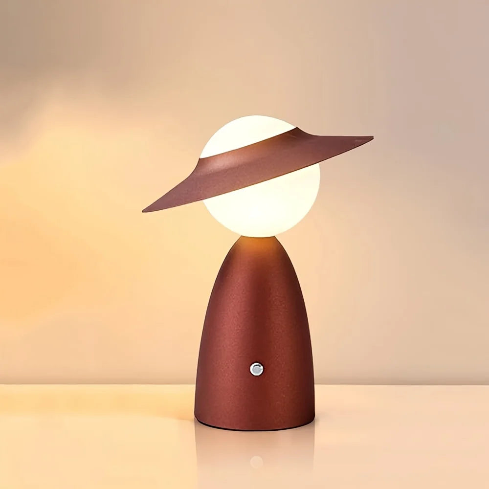 LumeVibe | USB Oplaadbare LED Tafellamp met Touch Dimmer - Creatief Modern Ontwerp voor Bureau & Slaapkamer