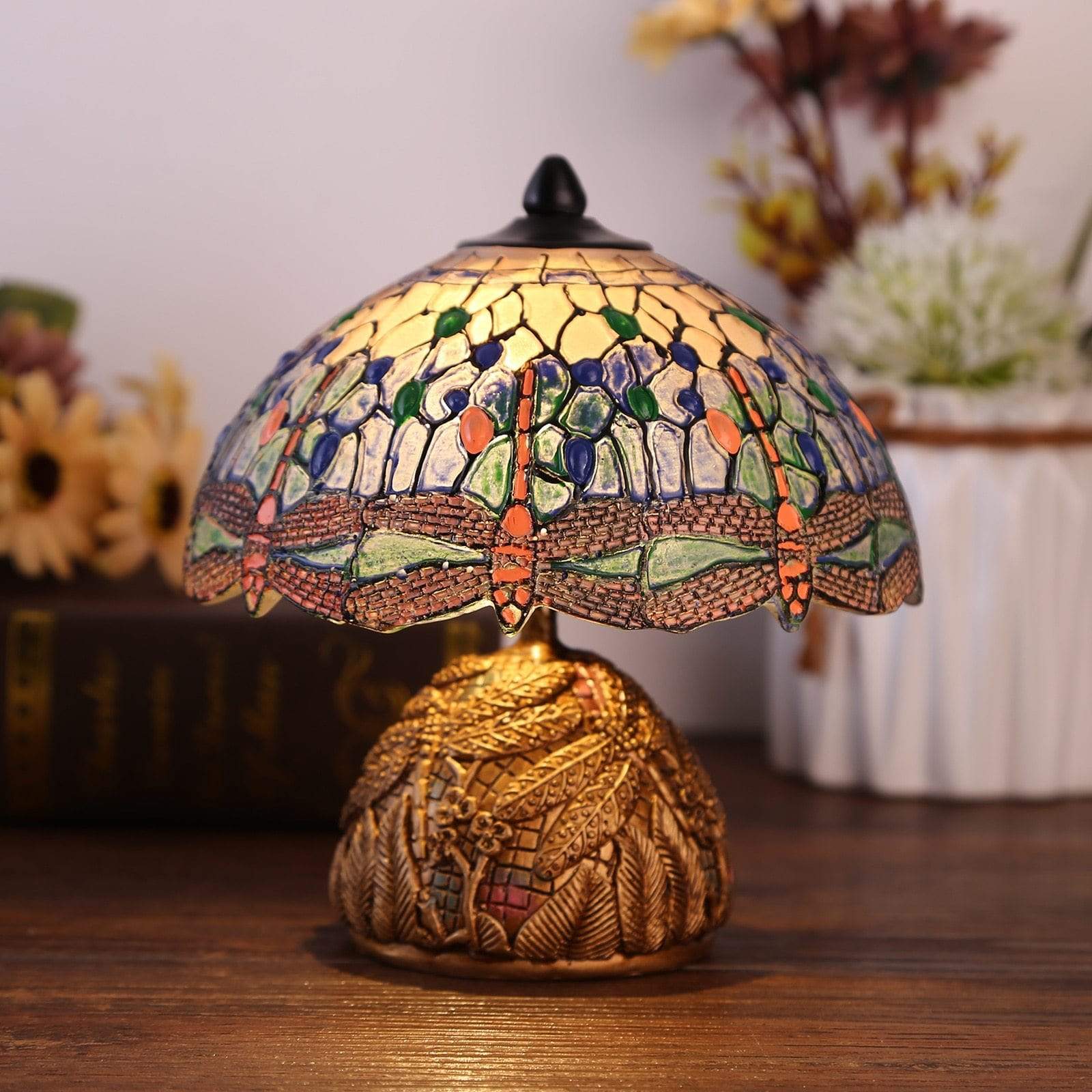 DewDrop | Libelle Bloemig Vintage Lamp