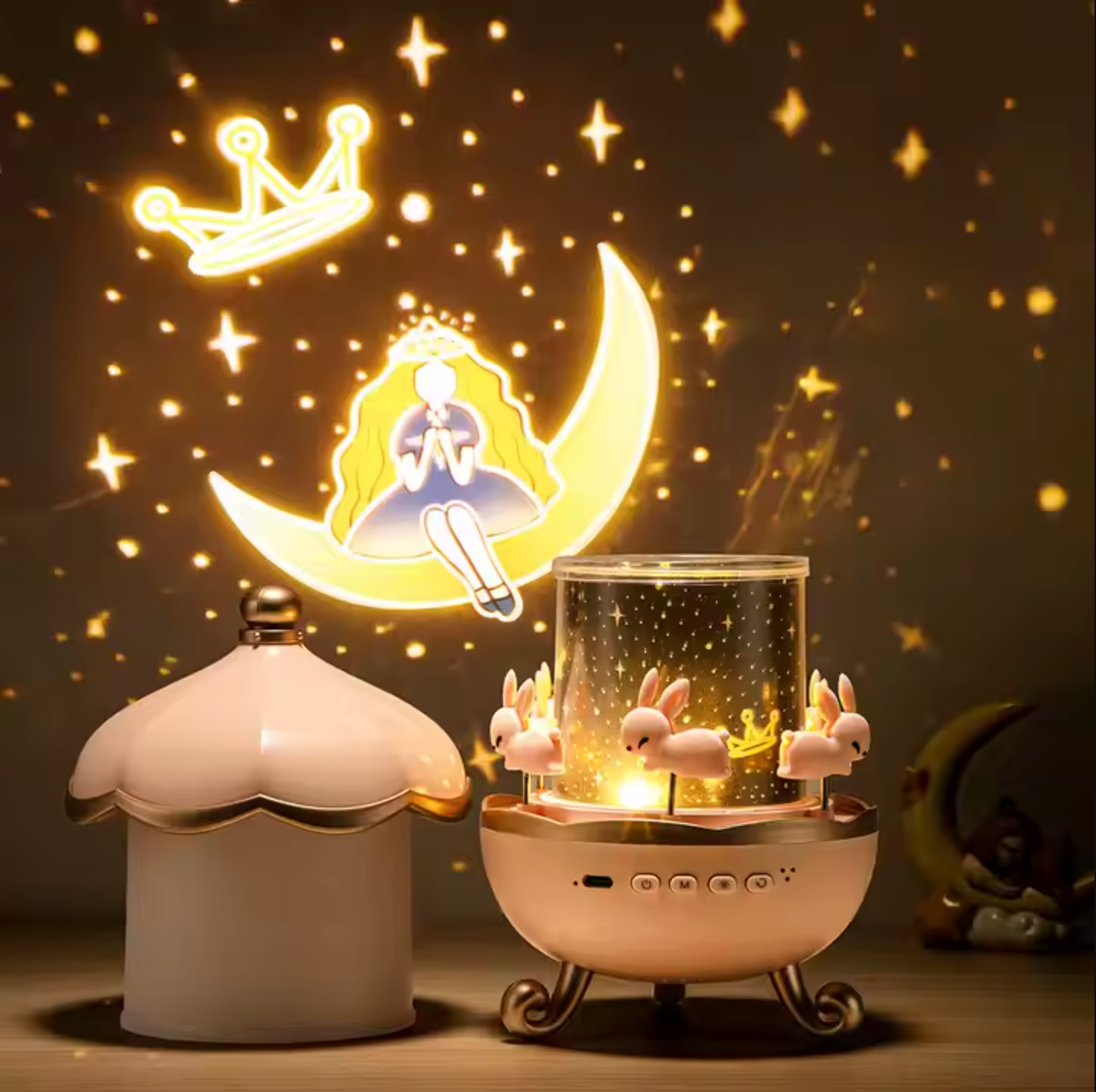 StarLuxe | Galaxy Projector Nachtlampje - 360° Sterrenhemel LED Lamp