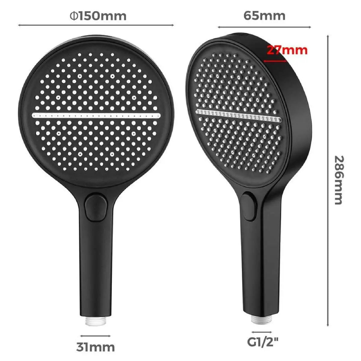 VitalShower | Multifunctionele douchekop – verkwikkende waterstraal, pulserende massage, regenstraal