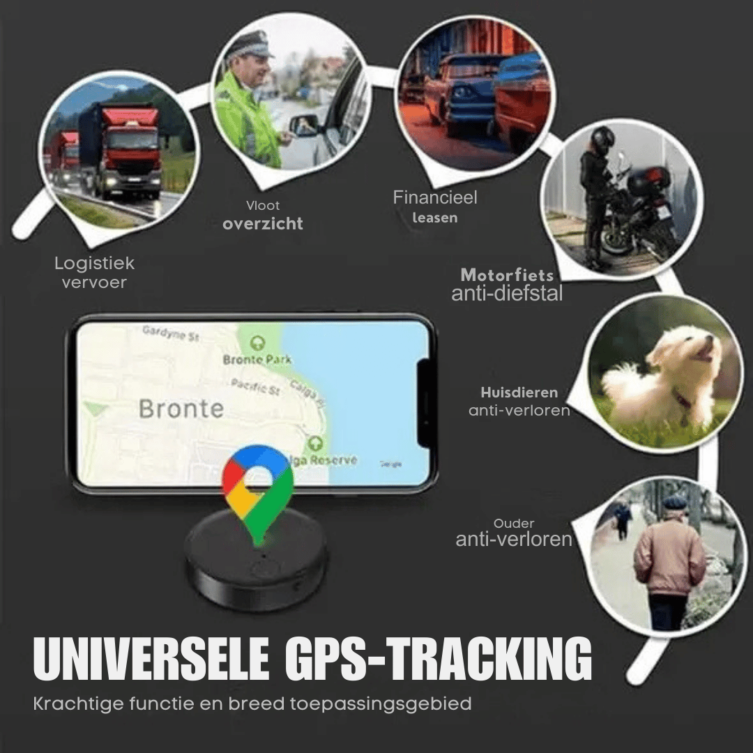 MiniTracer | Mini GPS-tracker voor auto's, sleutels en huisdieren – realtime locatiezoeker, anti-verliesapparaat