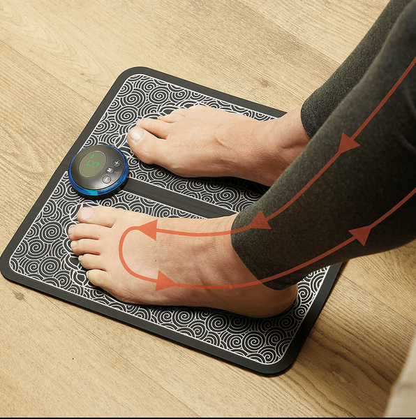Footrix | Draagbare EMS-voetstimulatormat – Acupunctuurpuntmassage voor ontspanning en pijnverlichting