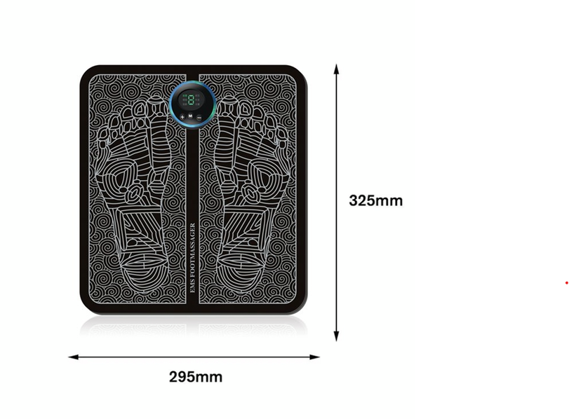 Footrix | Draagbare EMS-voetstimulatormat – Acupunctuurpuntmassage voor ontspanning en pijnverlichting