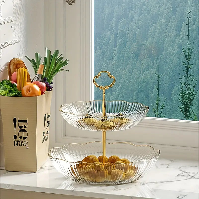 FruitLoft | Moderne 3-laags fruit- en groente-organizer – keukenrek, aanrechtmand, ruimtebesparend ontwerp