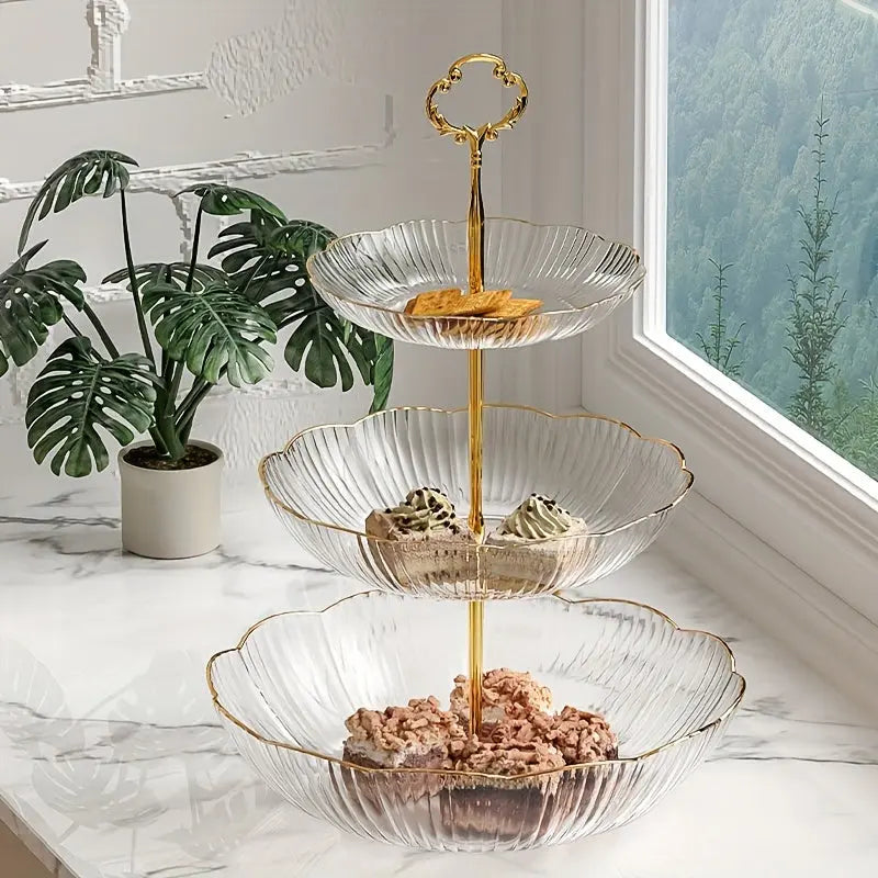 FruitLoft | Moderne 3-laags fruit- en groente-organizer – keukenrek, aanrechtmand, ruimtebesparend ontwerp