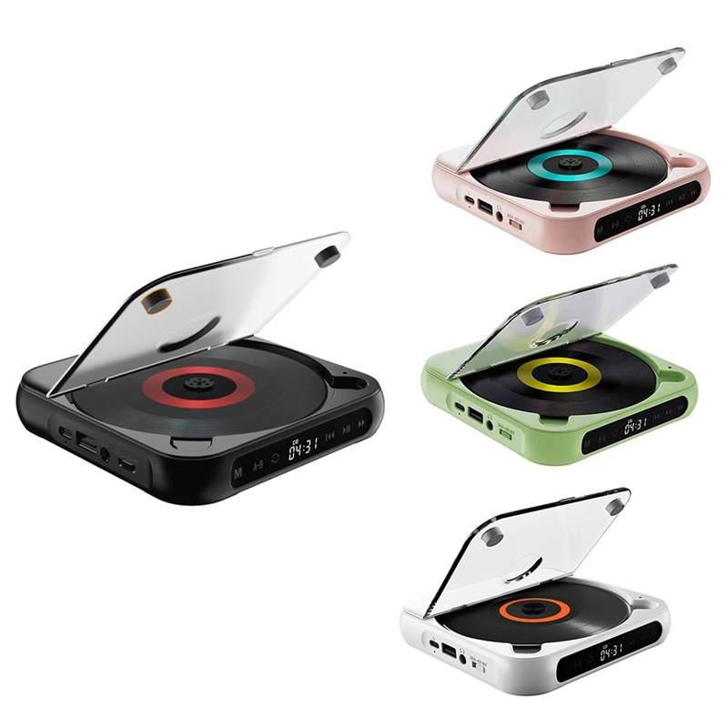 PureTune | Draagbare cd-speler met Bluetooth en bekabelde aansluiting – Compacte muziekspeler voor op reis en thuisgebruik