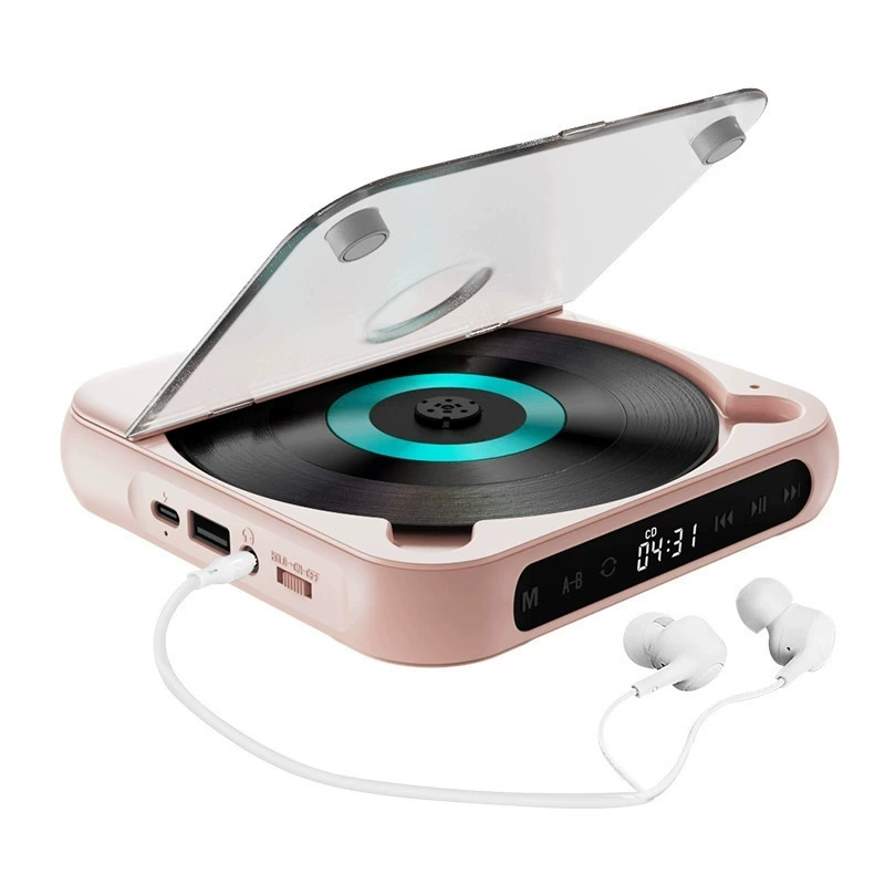 PureTune | Draagbare cd-speler met Bluetooth en bekabelde aansluiting – Compacte muziekspeler voor op reis en thuisgebruik