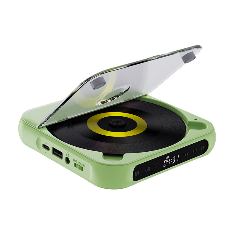 PureTune | Draagbare cd-speler met Bluetooth en bekabelde aansluiting – Compacte muziekspeler voor op reis en thuisgebruik