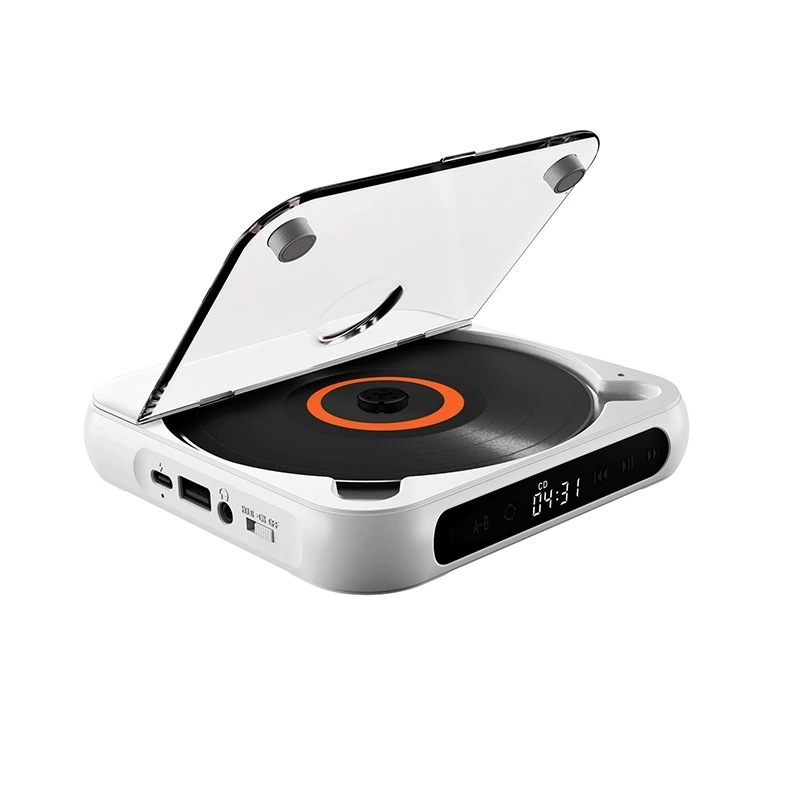 PureTune | Draagbare cd-speler met Bluetooth en bekabelde aansluiting – Compacte muziekspeler voor op reis en thuisgebruik