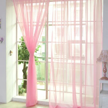 LumiDrape | Solid Tulle Gordijnen - Sheer Voile Raamgordijnen, Zachte Doorschijnende Panelen, Elegante Privacy