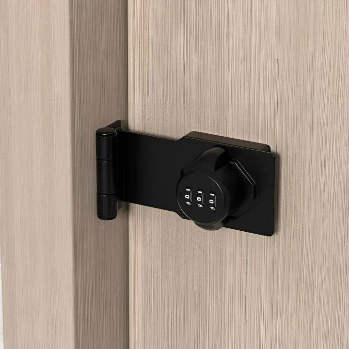 LatchLock | Sleutelloos Combinatieslot - Verstelbare Beveiliging voor Kasten, Deuren & Laden - Duurzaam en Veilig