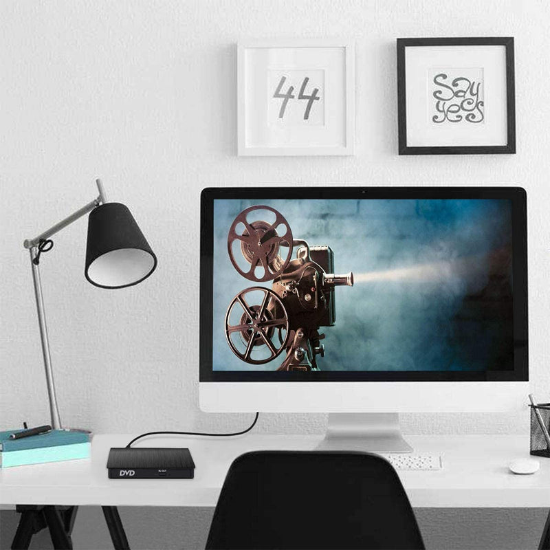 QuickDisc | Draagbare USB-cd-/dvd-drive – snel lezen en schrijven, geschikt voor meerdere besturingssystemen, compact en slim