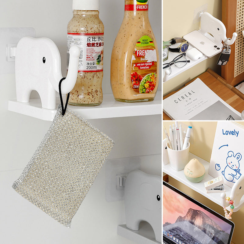 Shelfant | Opbergplank in de vorm van een olifant – leuk en functioneel, wandgemonteerd, duurzaam