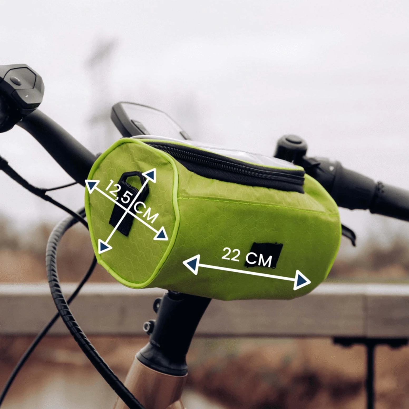 TouchPack | Waterdichte touchscreen-fietstas –  Fietsetui voor smartphones en accessoires