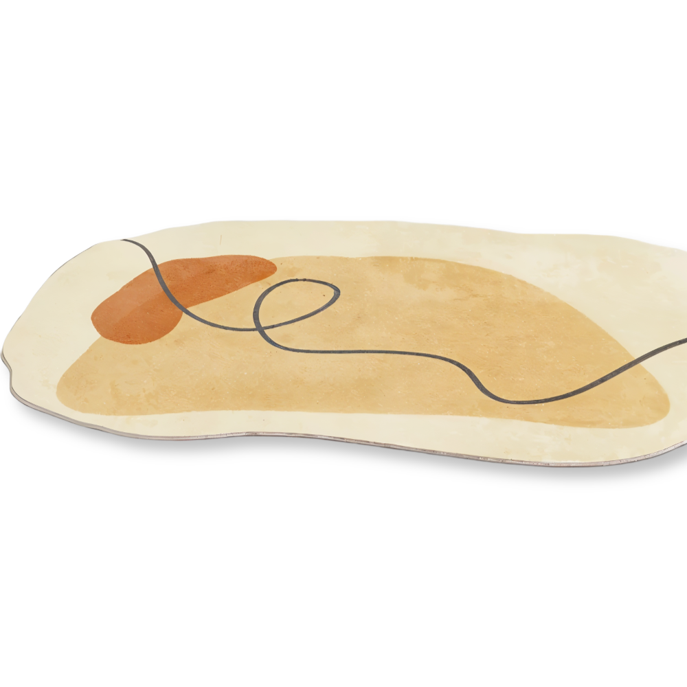 FlowRug | Zacht, onregelmatig vloerkleed voor woonkamer en slaapkamer – Modern en gezellig