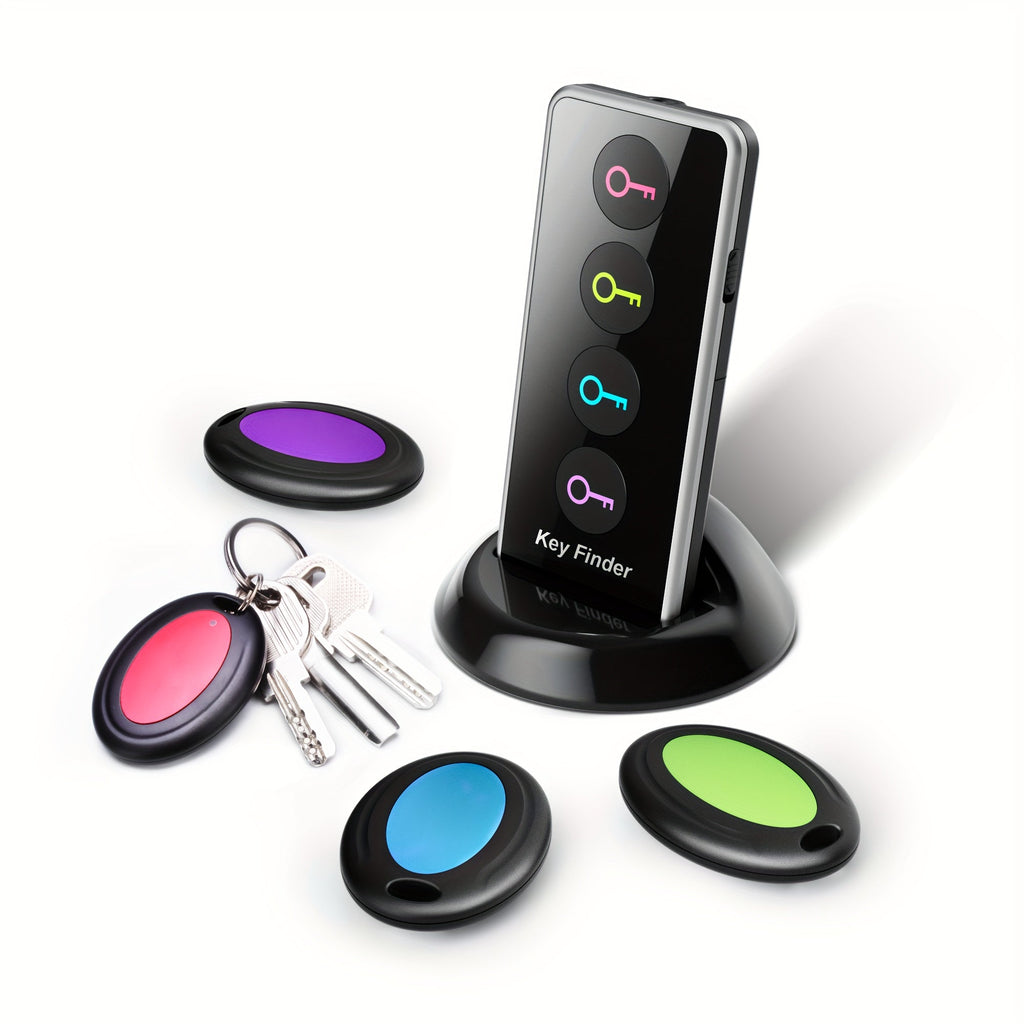 FlashFind | 4-in-1 RF-sleutelzoeker – LED-flitser + kleurgecodeerde afstandsbedieningzoeker voor sleutels