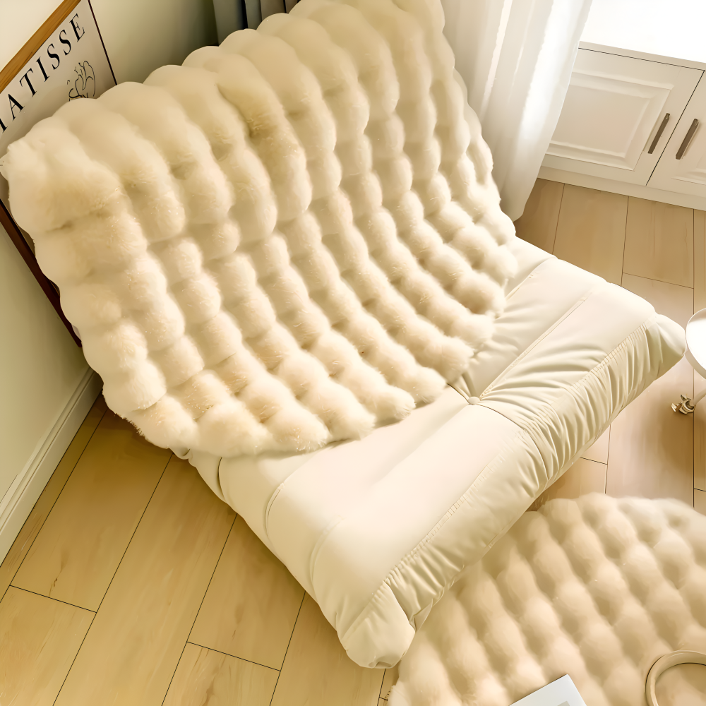 VeluMat | Zacht, donzig, rond fleece vloerkleed – antislip, gezellige decoratieve mat