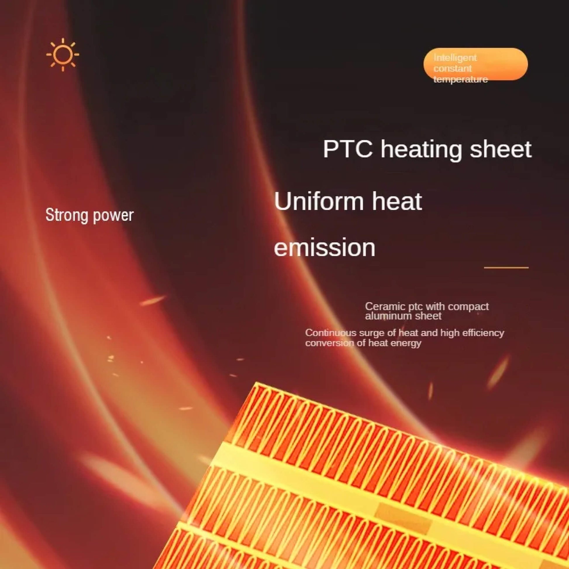 TinyToast | Draagbare kleine elektrische ruimteverwarmer – energiezuinig, laag vermogen, compacte kamerverwarmer