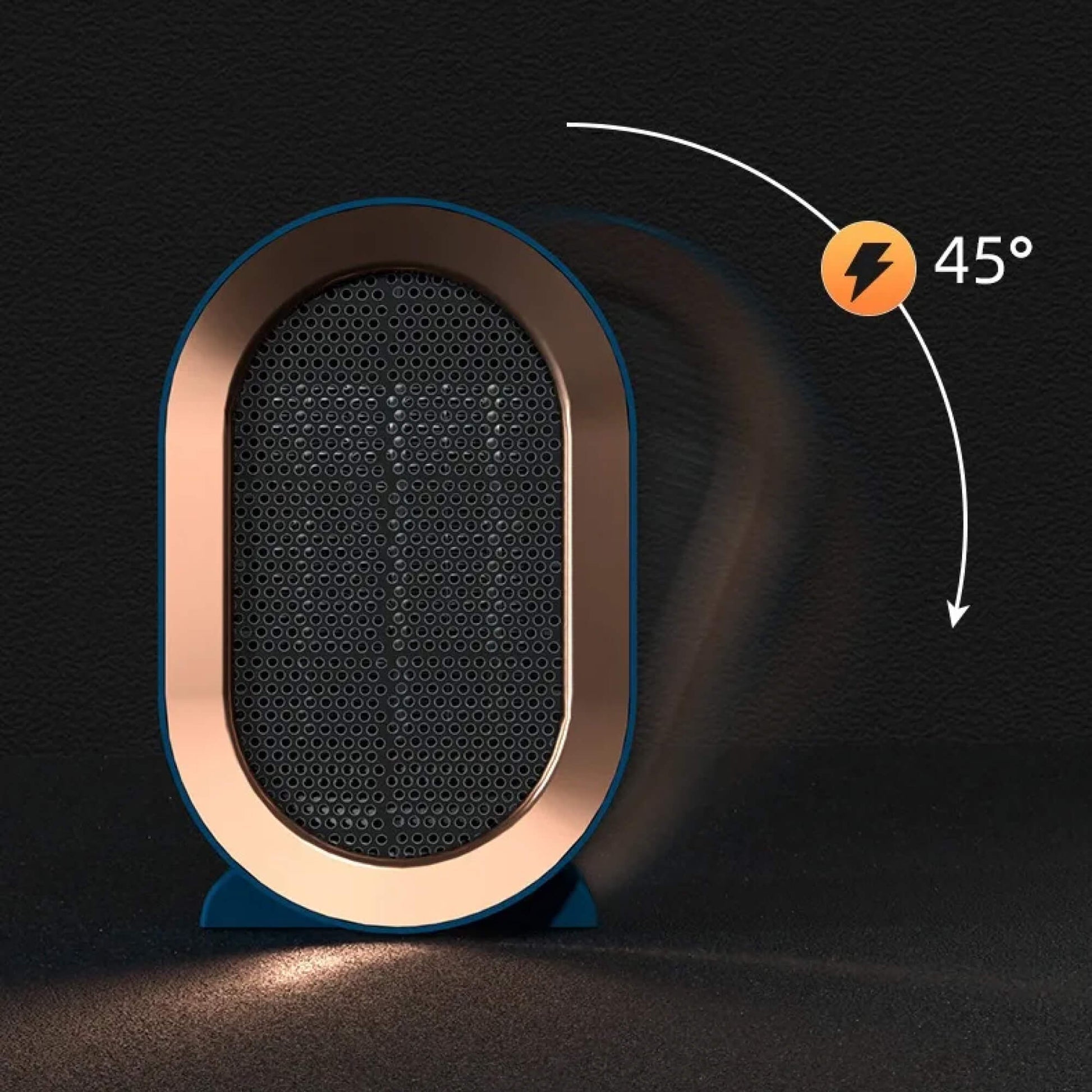TinyToast | Draagbare kleine elektrische ruimteverwarmer – energiezuinig, laag vermogen, compacte kamerverwarmer