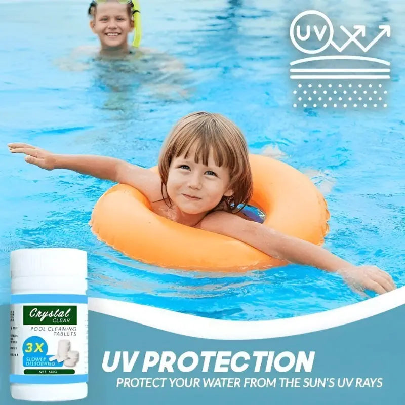 AquaTab | Zwembadchloortabletten - 3-in-1 waterbehandeling, ontsmettingsmiddel en algenbestrijding