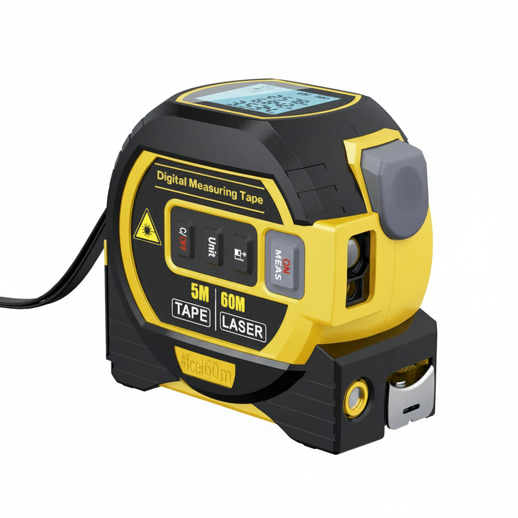 LaserMeasure | 3-in-1 infrarood lasermeter – digitale afstandsmeter met LCD-scherm