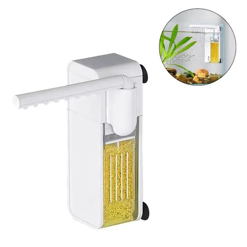 Streamic | Stille miniaquariumfilter - instelbare watertoevoer, onderdompelbaar, energiezuinig
