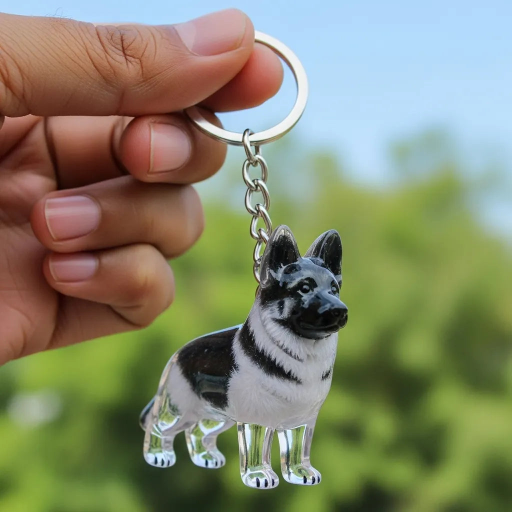 PawCharm | Hondvormige sleutelhanger als aandenken, gepersonaliseerd aandenken aan uw huisdier