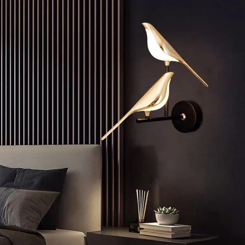 GoldenHaven | Majestueus Avian Wandlamp