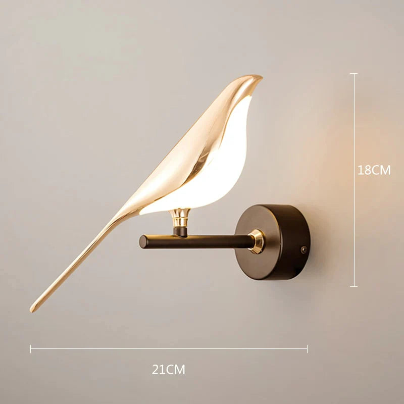 GoldenHaven | Majestueus Avian Wandlamp