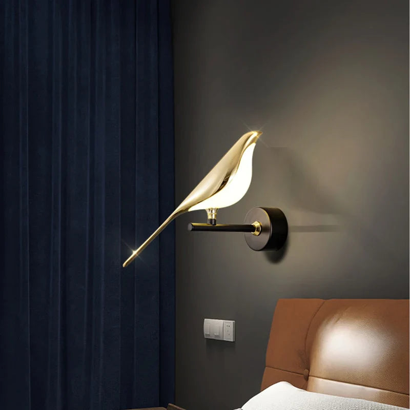 GoldenHaven | Majestueus Avian Wandlamp