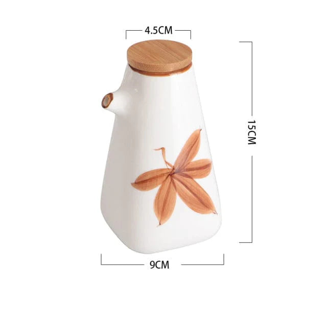 Essenza | Mediterrane olie en azijn pot - Griekse keramische Cruet Set voor Olijfolie & Azijn