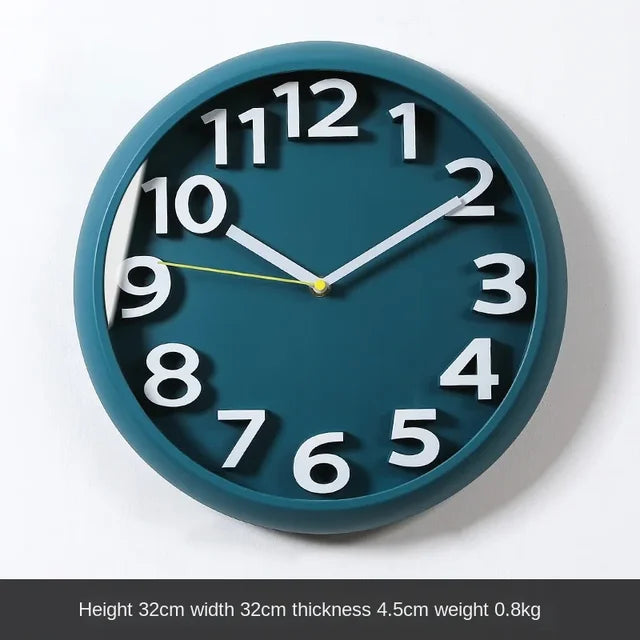 MonoClock | Moderne Minimalistische 3D Wandklok - Grote Decoratieve Woonklok, Eigentijds Ontwerp