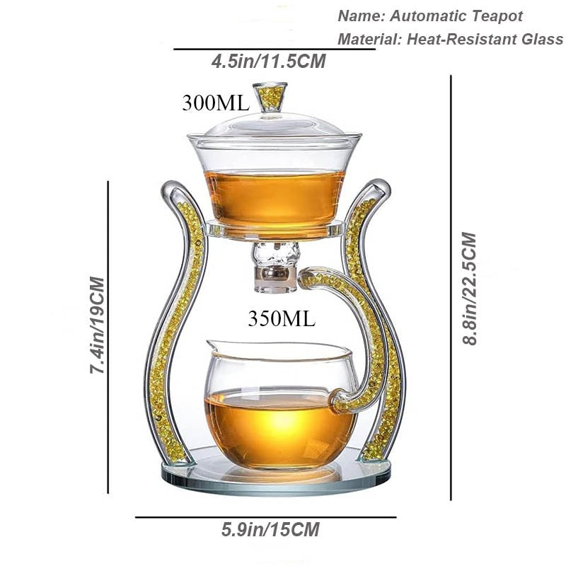 MagniTea | Elegante thee-ei van kristalglas met magnetisch deksel – perfect voor losse thee